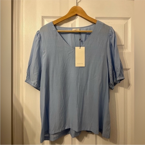 BNWT Kaffe Short-sleeved  KAveronica Blouse - Picture 4 of 6